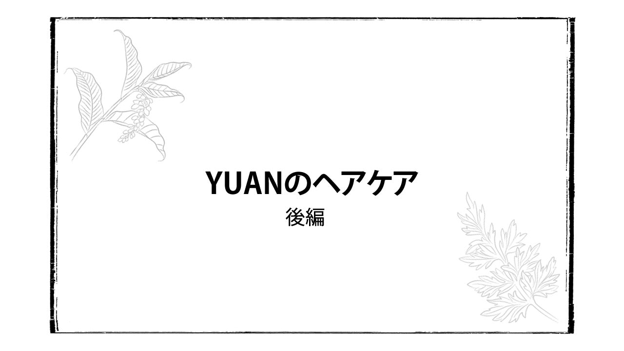 阿原YUAN（ユアン）のヘアケアシリーズの上手な使い方（後編）